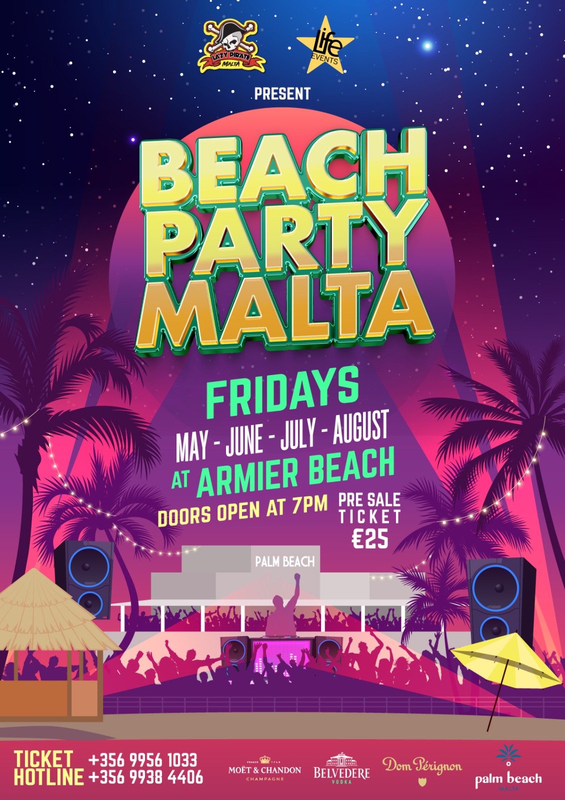 Beach party flyer